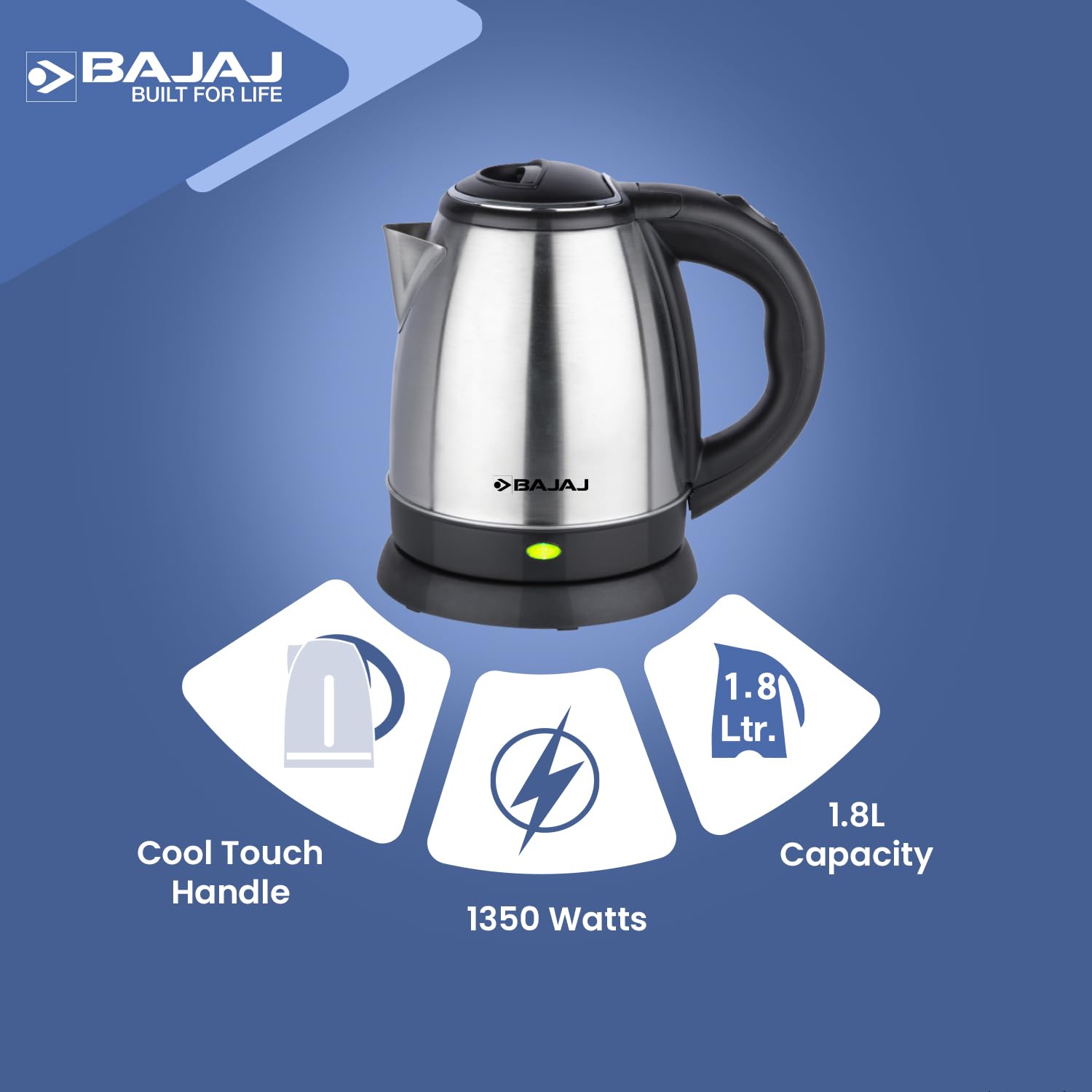 Bajaj KTX 1.8 Litre DLX Electric Kettle 1350 Watts Kettle